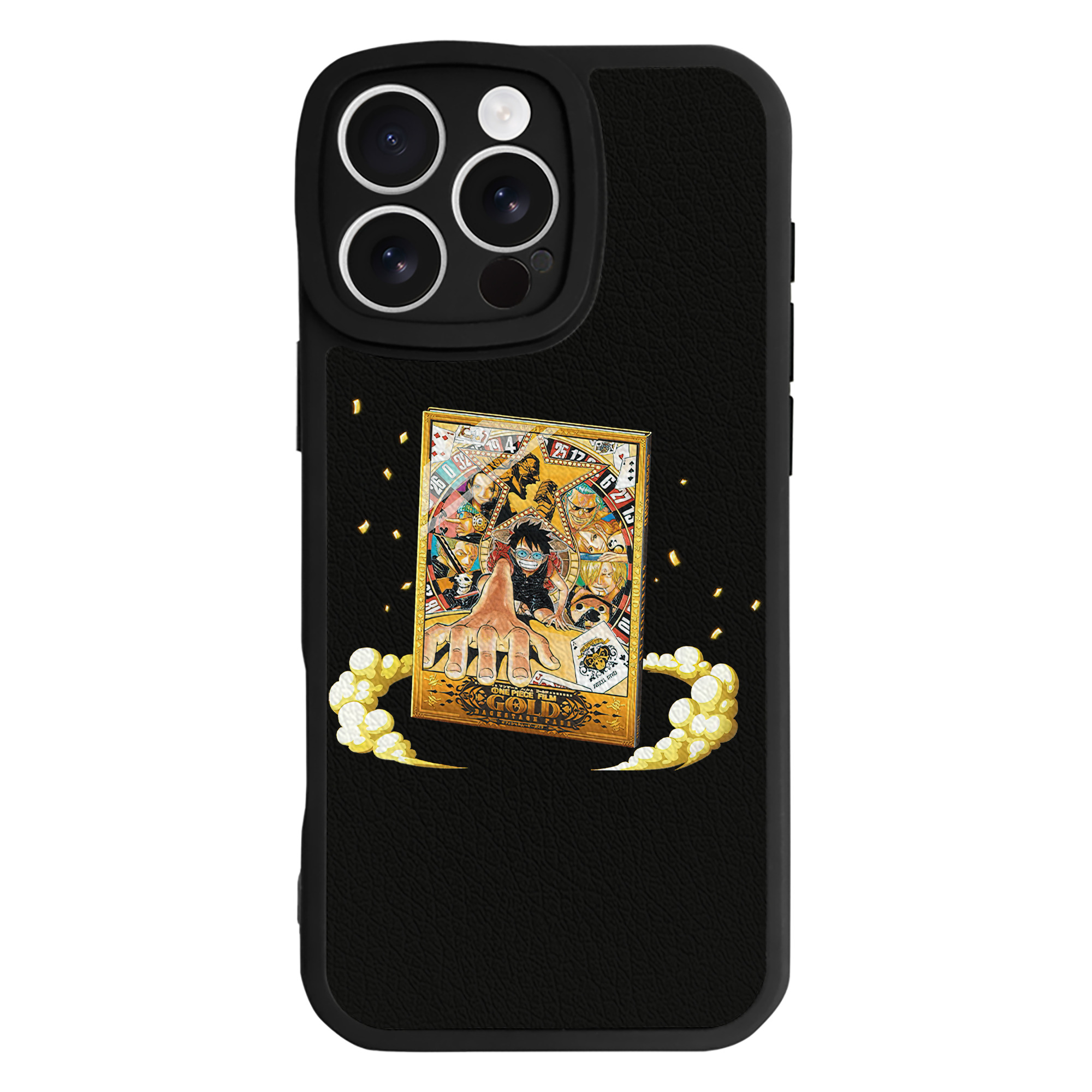 （画像用） ワンピース モンキー・D・ルフィ ONE PIECE Monkey D. Luffy 【iPhone 16シリーズ対応】シリコンスマホケース（レザー調） 材質：シリコン
